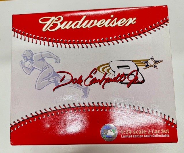 RARE 2001/2002 #8 BUDWEISER / ALL STAR GAME  Dale Earnhardt 2 CAR SET BOXED MINT