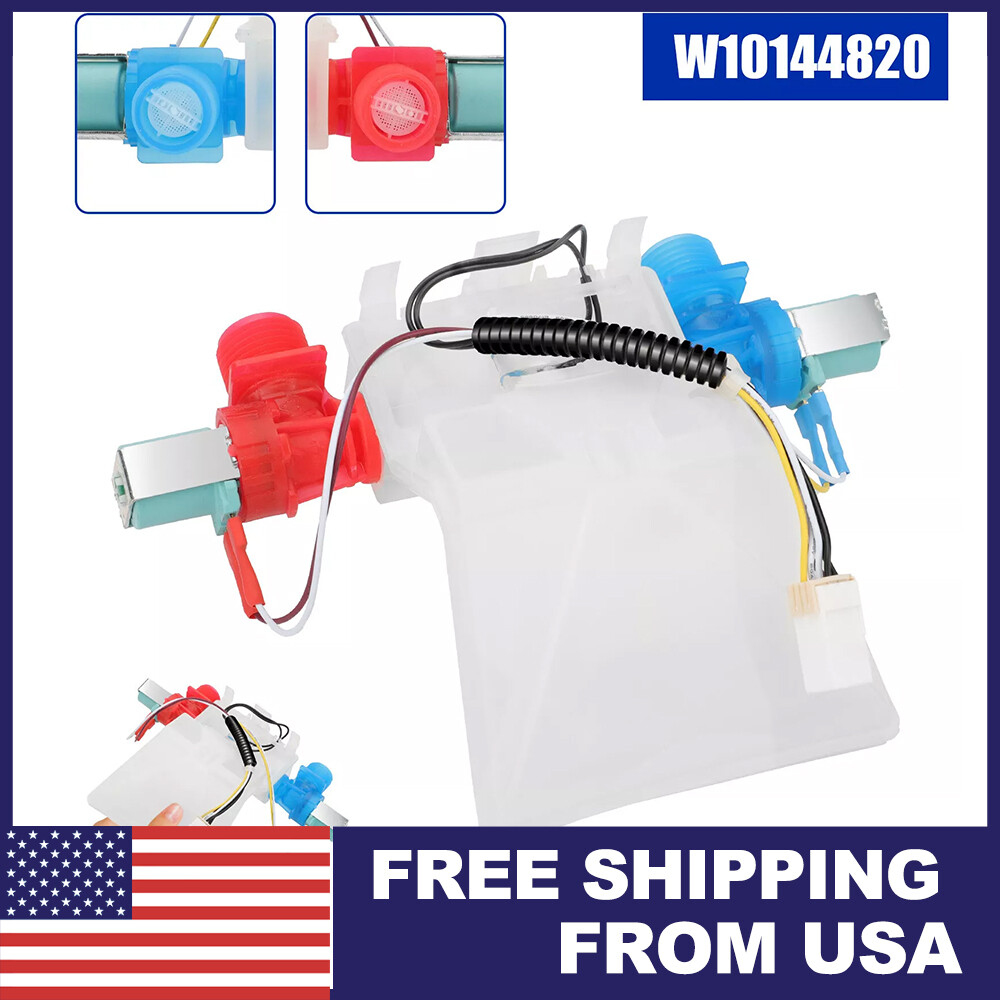 W10144820 Washer Water Inlet Valve Compatible with Kenmore Whirlpool AP6015761