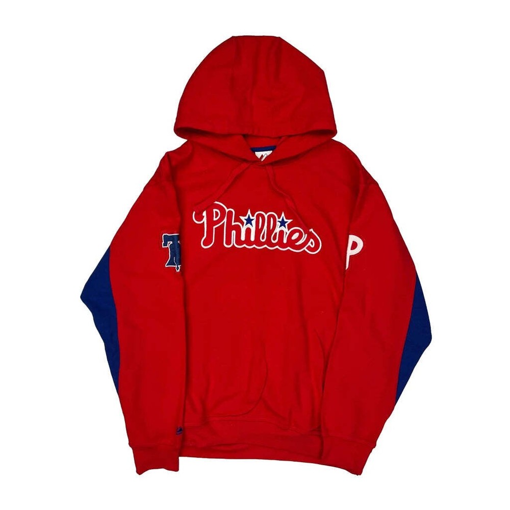 Philadelphia Phillies Majestic Mlb Hoodie - XL Red Cotton