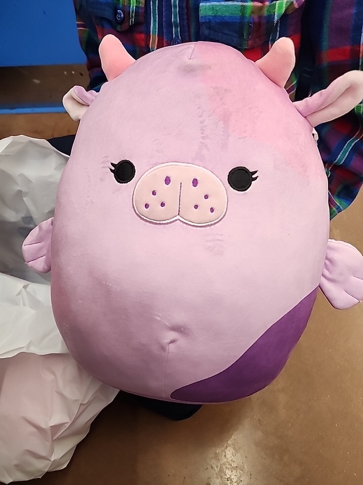 NWT Squishmallows 12 Inch Sea Life Plush | Stasia the Purple Spotted Sea Cow