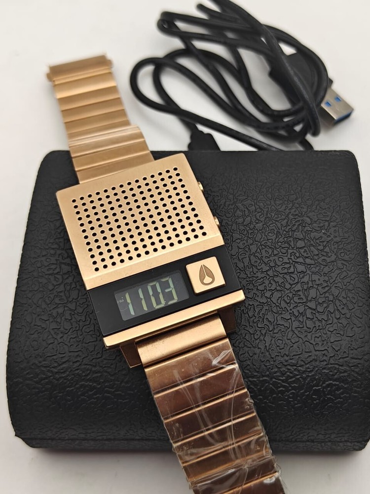 Nixon Dork Too Pink Gold Digital Watch for Men and Women 18L