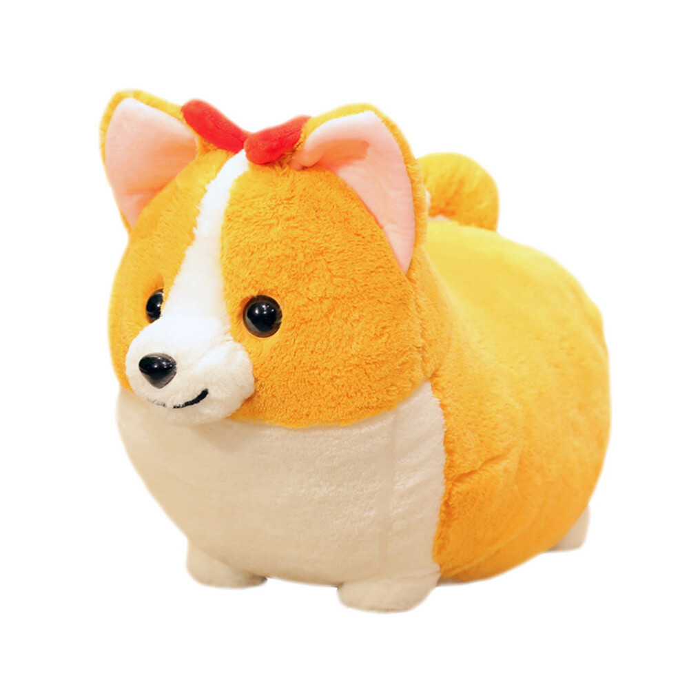 Plush Baby Corgi Children Doll Toy Sleeping Stuffed Doll Cotton Corgi Doll