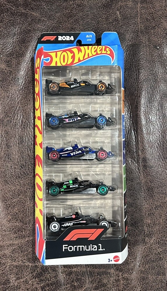 2025 HOT WHEELS 2024 FORMULA 1 F1 5 PACK MCLAREN ALPINE RED BULL SAUBER HAAS