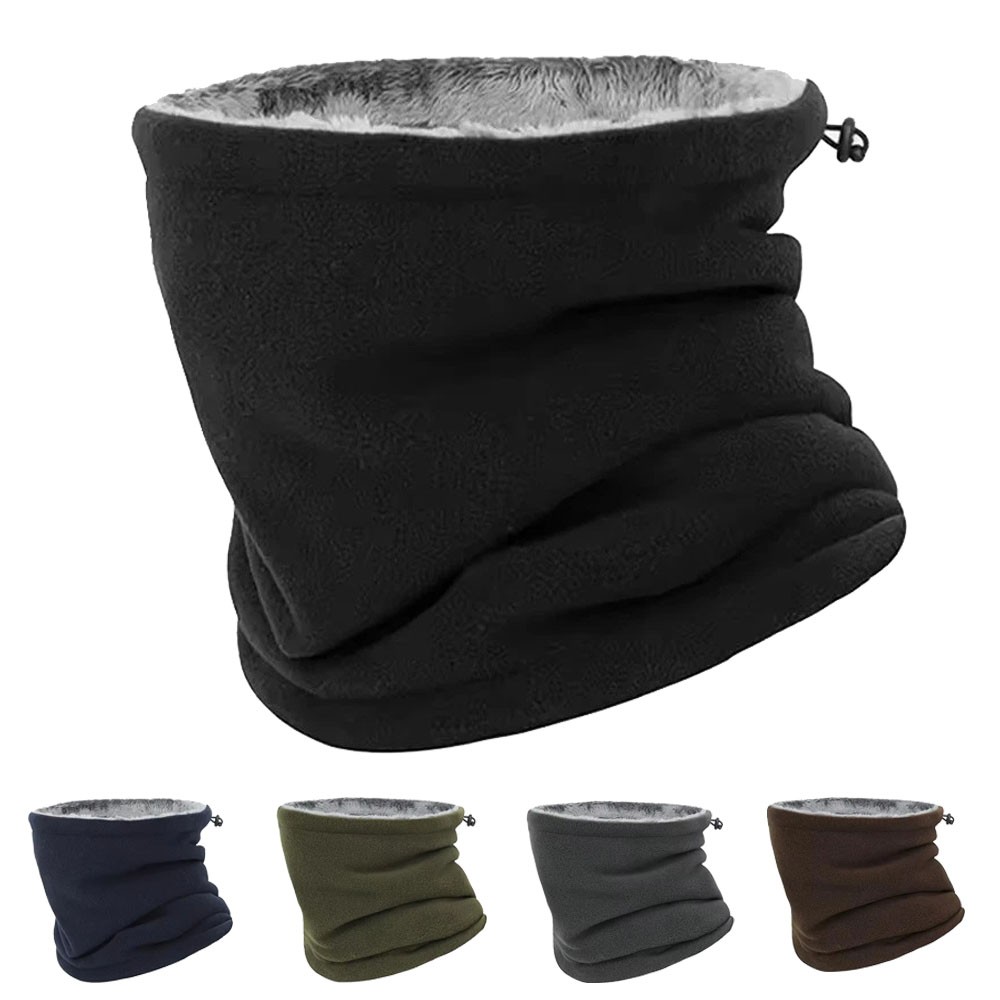 Winter Fleece Ski Neck Warmer Gaiter Tube Scarf Half Face Mask for Cold Weather