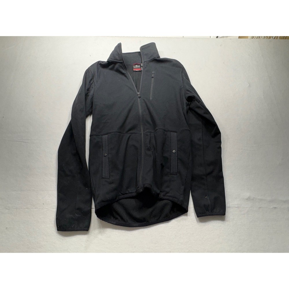 Victorinox Men's Black Full Zip Fleece Jacket Tailored Fit Size M