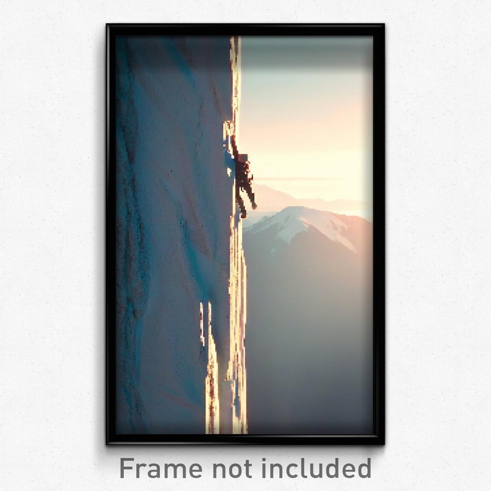 Trippy 8-Bit Pixel Art Poster - Tremendous Summit Video Game Print