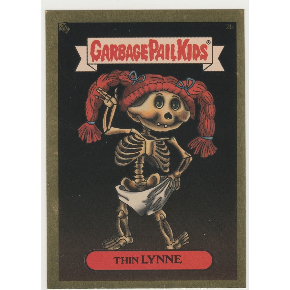 Thin Lynne 2b Gold Foil Garbage Pail Kids GPK 2003 ANS1 Series 1 Card
