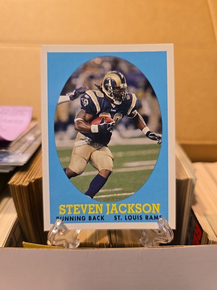 STEVEN JACKSON - 2007 TOPPS - TURN BACK THE CLOCK - PROMO - CARD # 12 - RAMS NFL