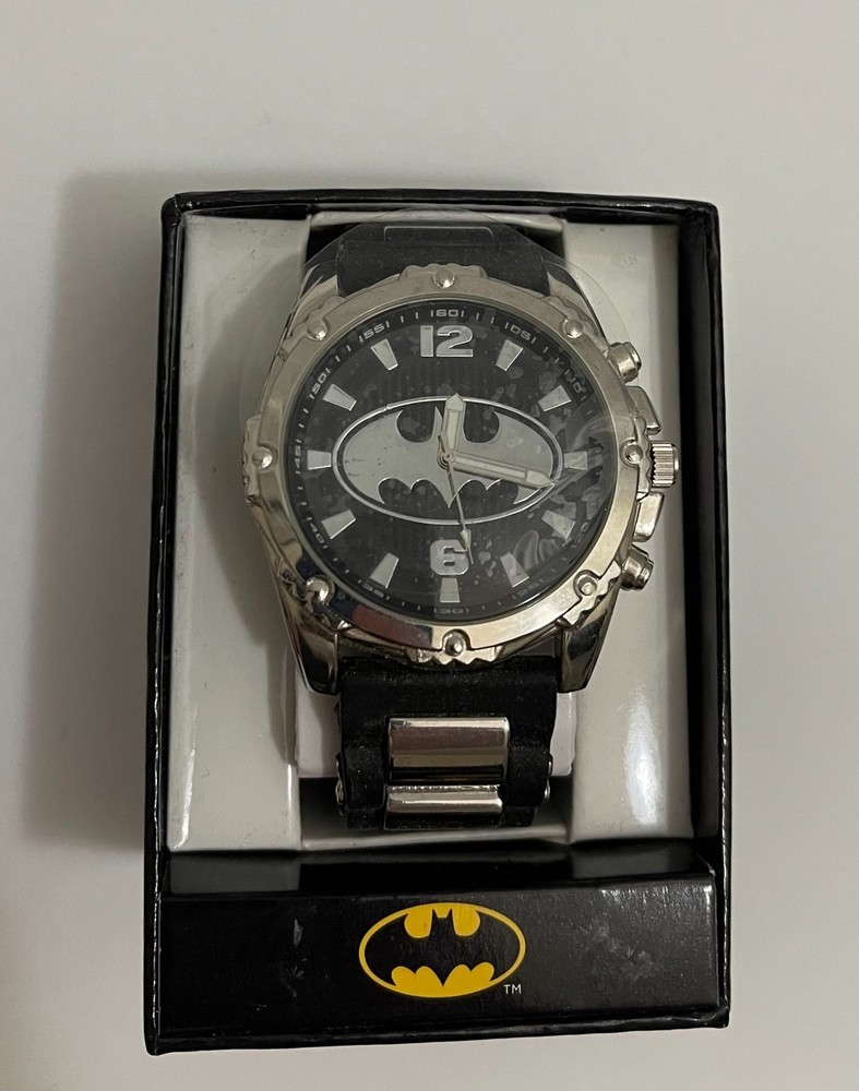 Batman DC Comics Accutime Quartz Watch New (Needs Battery)