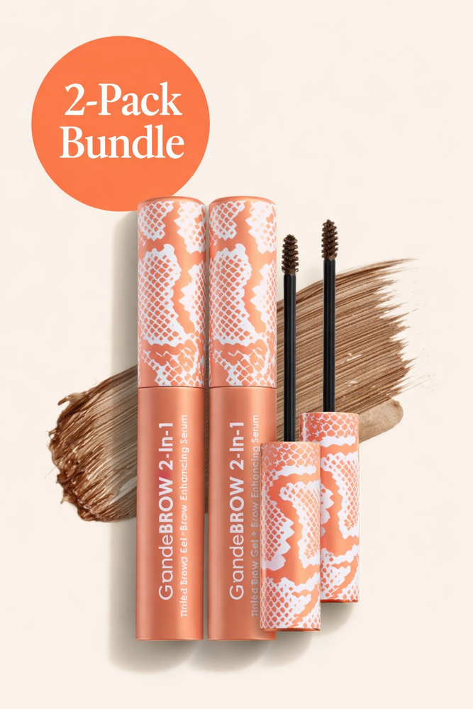 2PK GrandeBROW 2-in-1 Tinted Brow Gel + Brow Enhancing Serum Full Size