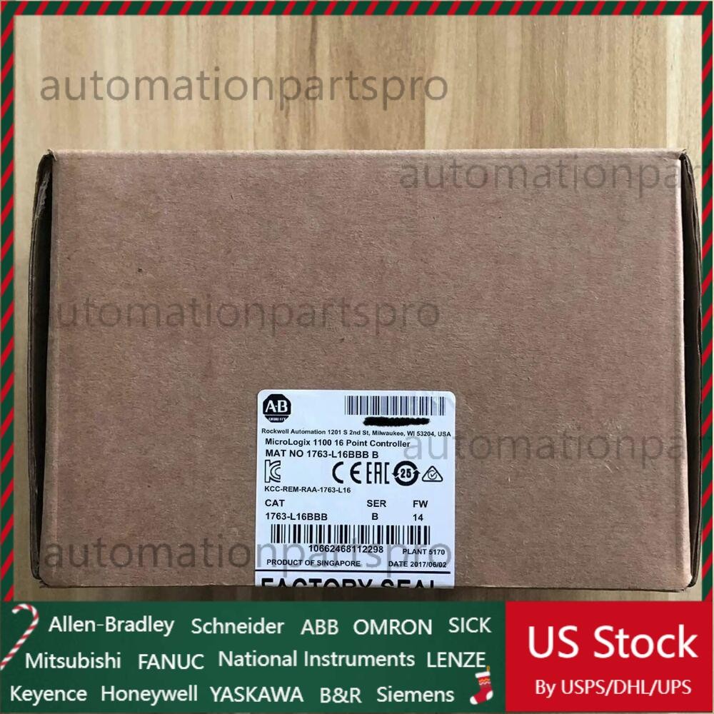 New Factory Sealed Allen-Bradley 1763-L16BBB MicroLogix 1100 16 Point Controller