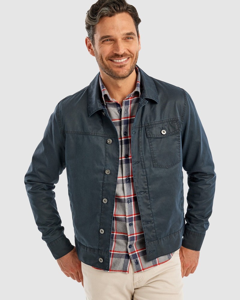 johnnie-O Roy Antique Cotton Jacket Wake Size XL