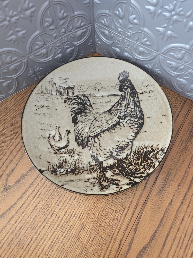 Pfaltzgraff Homespun Rooster 11-inch Dinner Plates Set