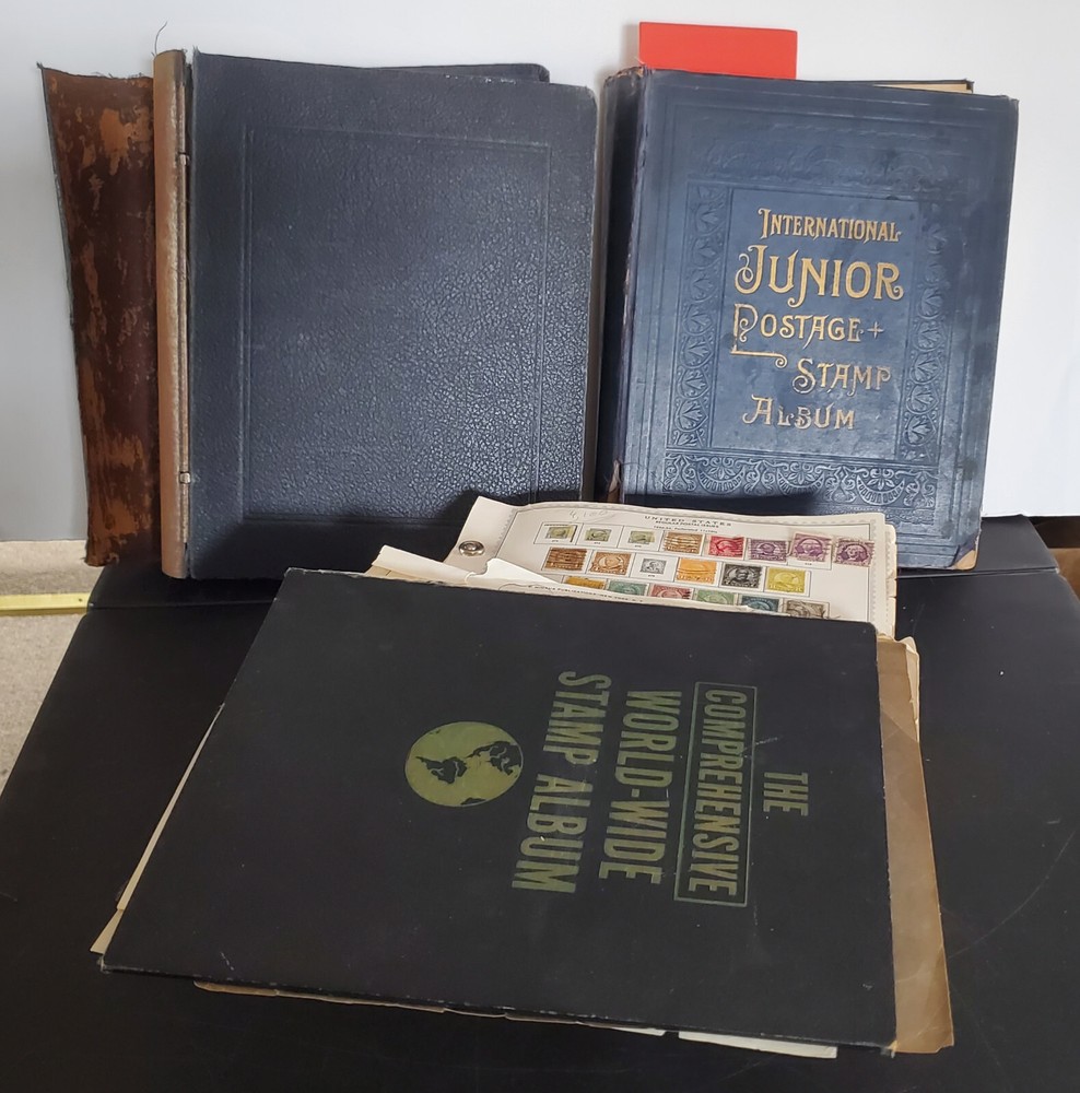 Discounted Lot of 3 Worldwide Stamp Albums - 11,700+ Stamps, Used, Great Value!