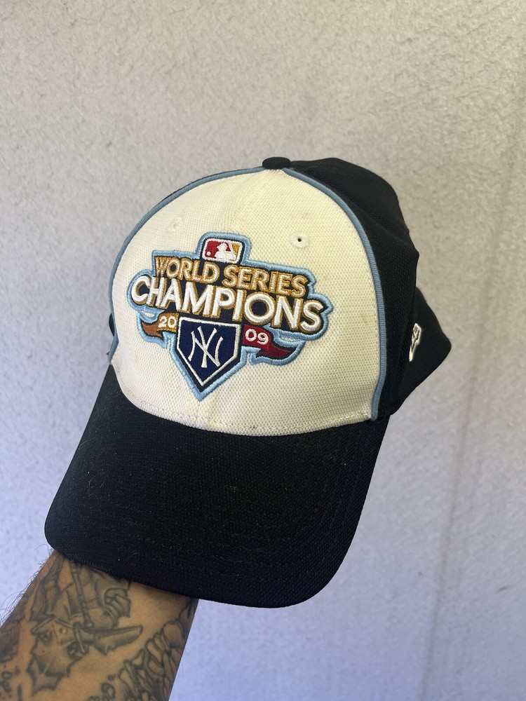 New York Yankees New Era Hat Cap World Series 09 Ones Size Elastic Band