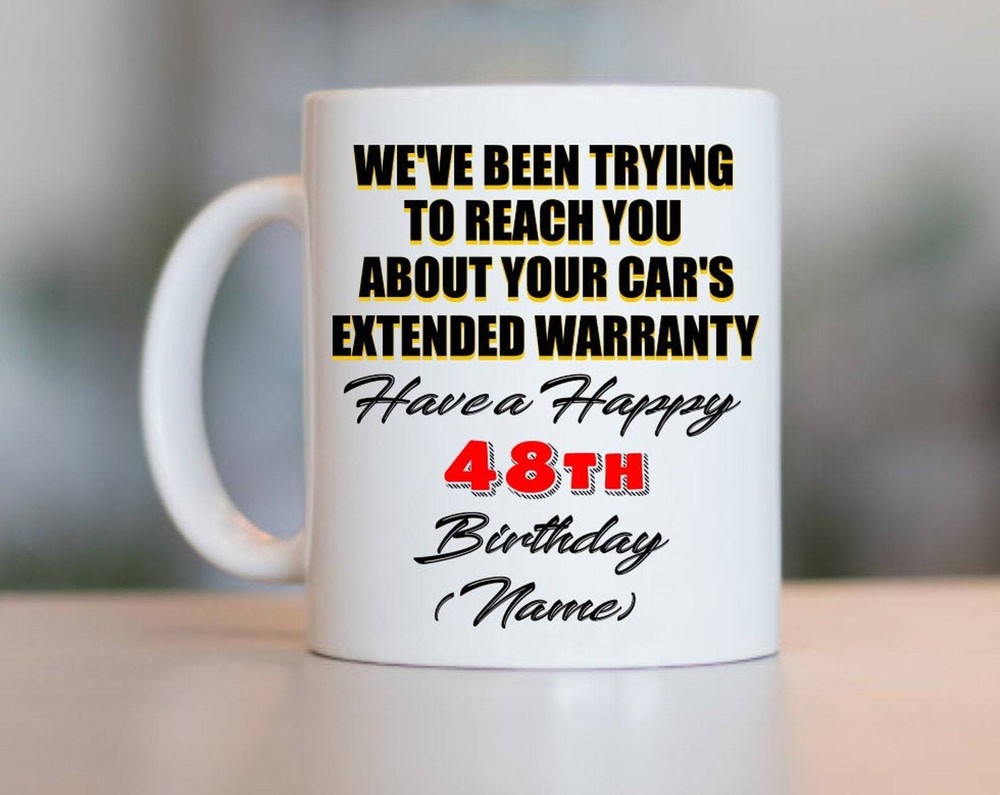 48th Birthday Gift For Women And Men 48th Birthday Mug 48 Year Old Birthday