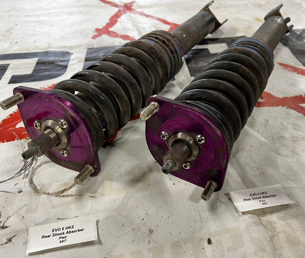 Mitsubishi Evolution 6 VI HKS Hiper-D Rear Shock Absorbers Adjustable Coilovers