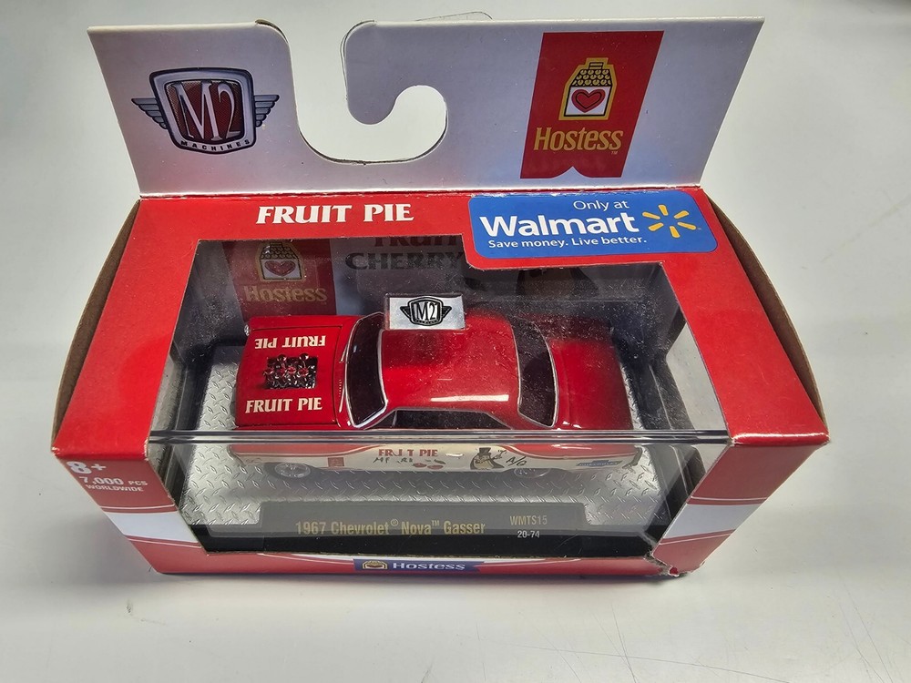 M2 Machines 1:64 Diecast 1967 Chevrolet Nova Gasser Fruit Pie Hostess Cherry