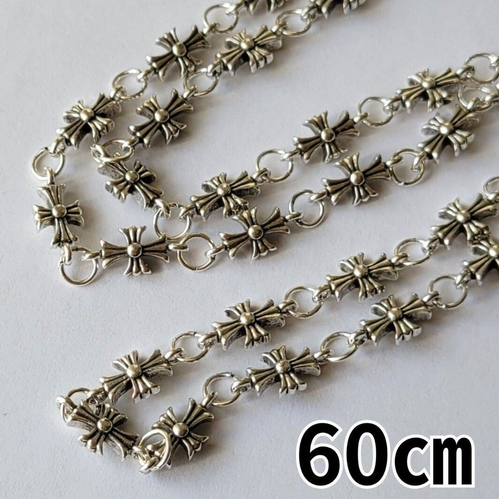 Silver 925 cross chain necklace 60cm Mint