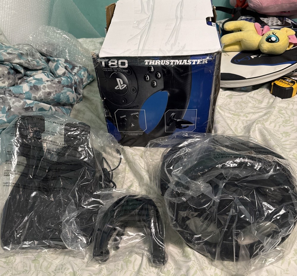 Sony Thrustmaster T80 колеса и ножные педали PS3 и PS4 совместимый новый открытая коробка