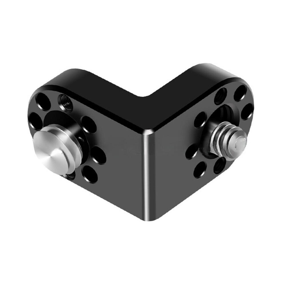 1/4 3/8 Screw Extension 90° Right Angle Mount Adapter for Tripod Monitor9419