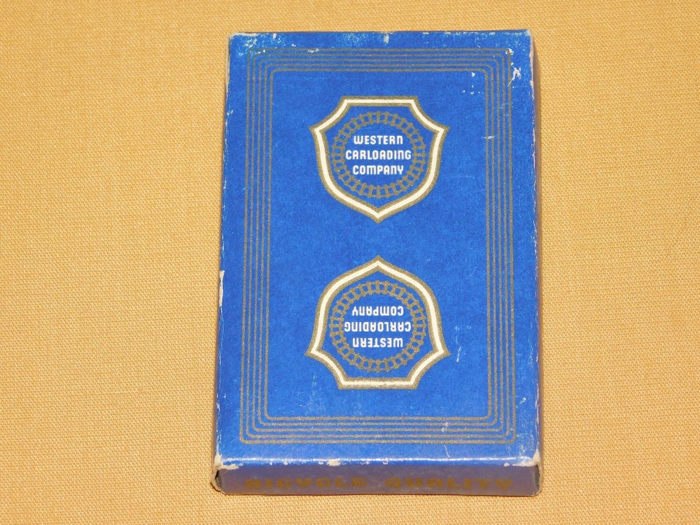 Vintage Western Carloading Co Bicycle Playing Cards Sealed Unopened