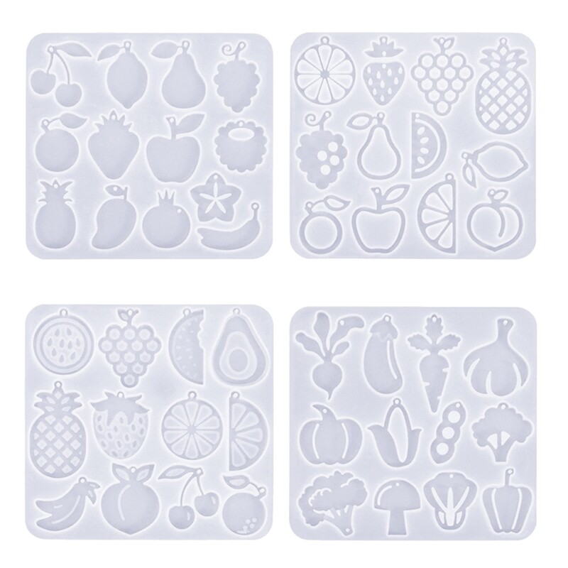 Fruit Earrings Silicone Molds Resin Jewelry Pendant Molds Crafting Moulds