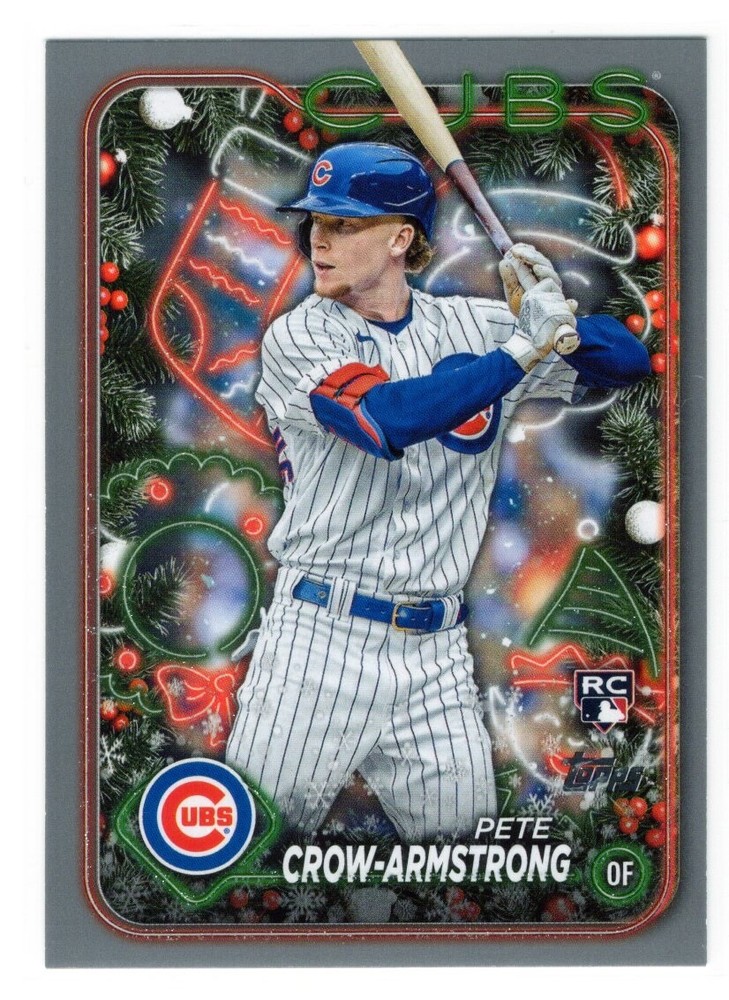 2024 Topps Holiday - Silver Glitter #H136 Pete Crow-Armstrong (RC)