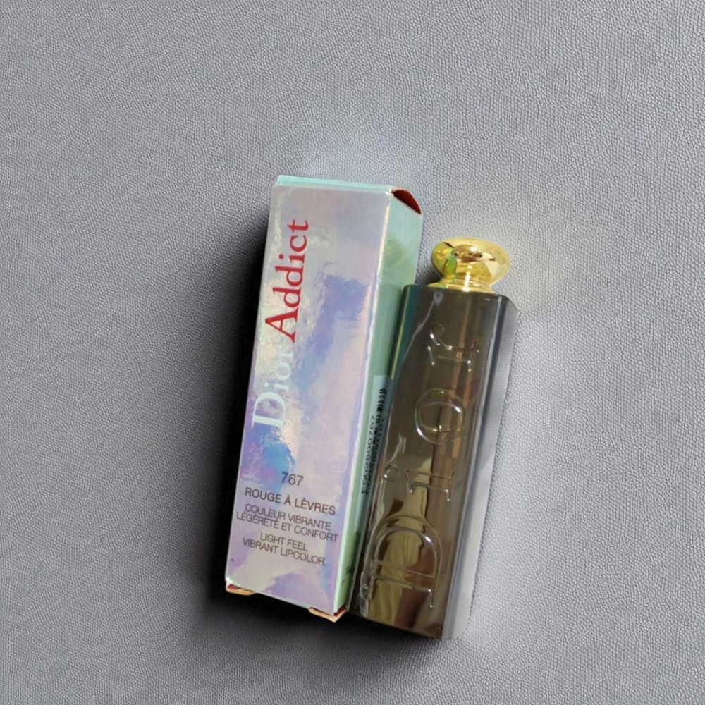 Dior Addict Violet Sparkling Lipstick 767 Moisturizing Shine with Mirror