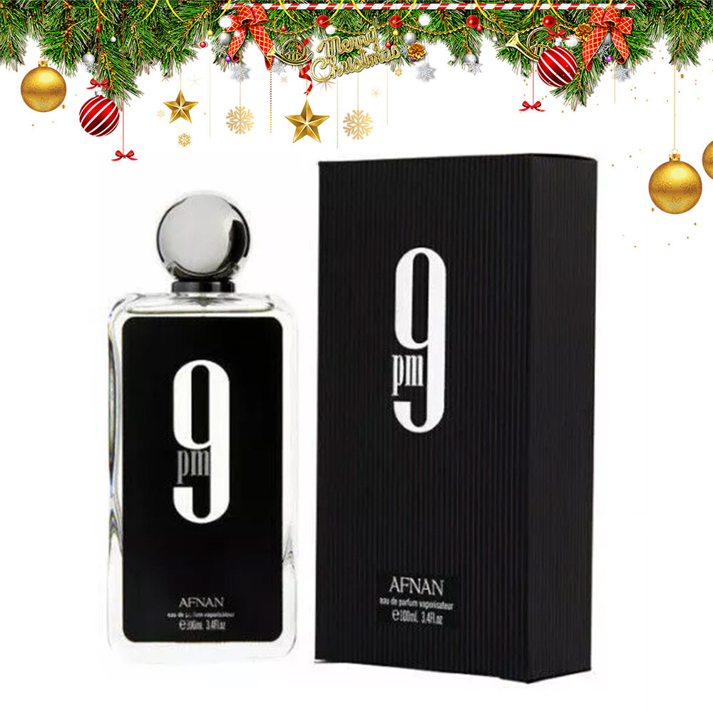 Afnan 9 PM EDP Cologne for Men – 3.4 oz New In Box Christmas Sale-image
