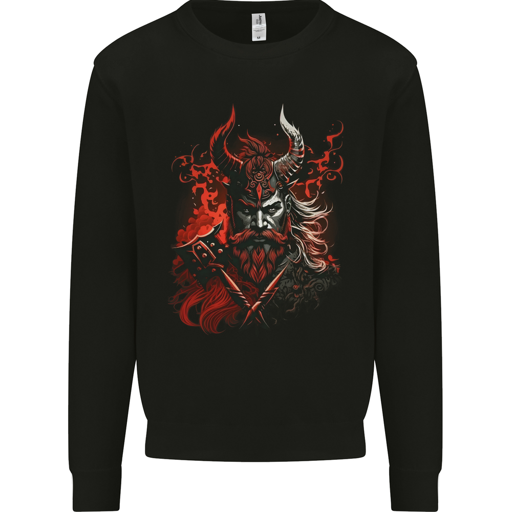 An Artistic Fantasy Viking Warrior Mens Sweatshirt Jumper