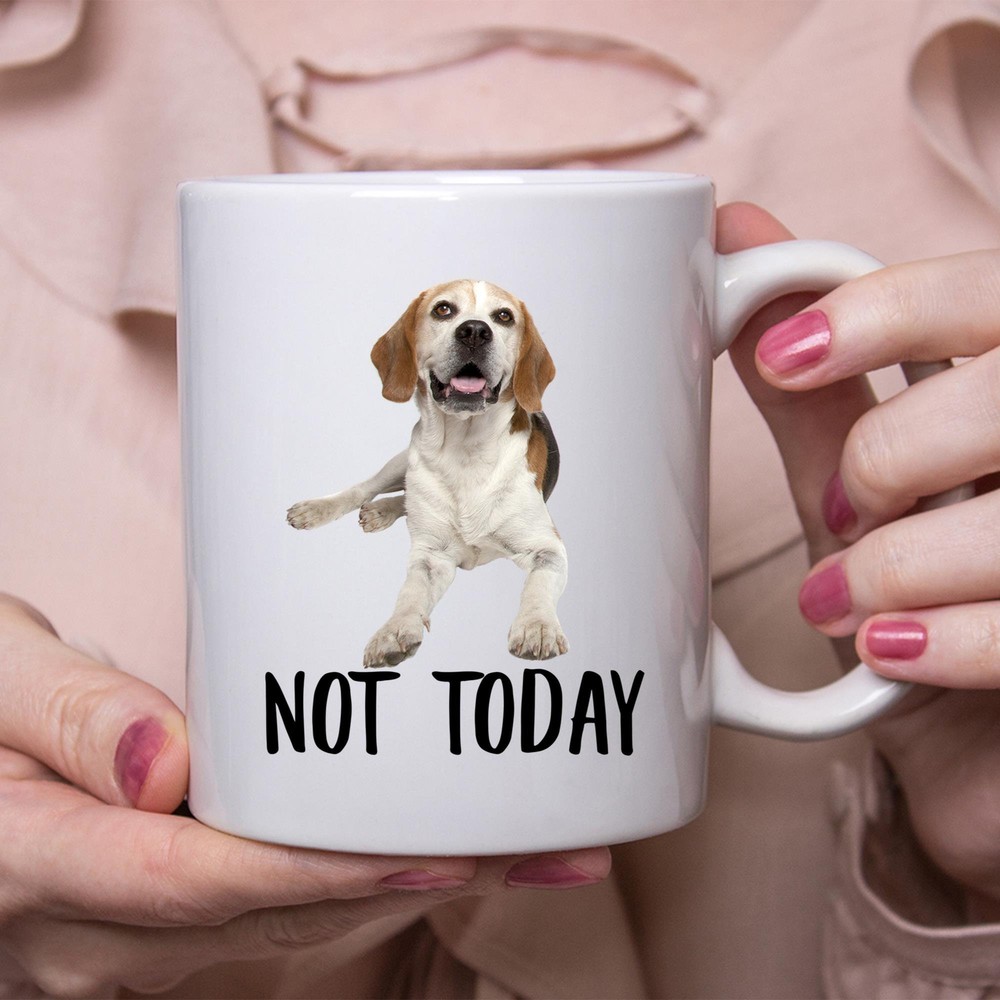 Funny Harrier Dog Tri-Color Mug – Perfect Lazy Day Gift for Dog Moms