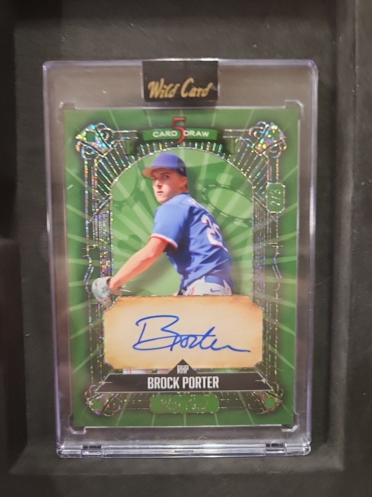 Brock Porter (2/3 Auto) #5CDC-BPA  2024 Wild card 5 Deck Draw baseball