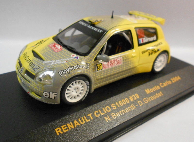 1/43 Scale IXO RAM147 Renault Clio S1600 #39 Monte Carlo 2004 Rally Car