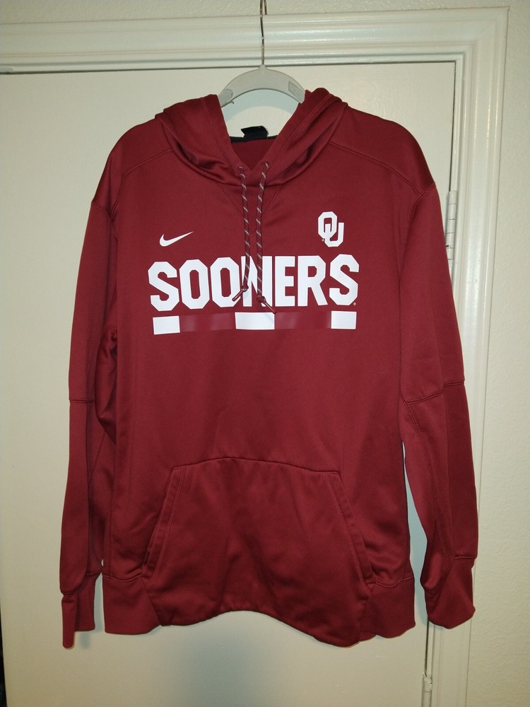 Nike OU Oklahoma Sooners NCAA Pullover Hoodie Men's sz XL