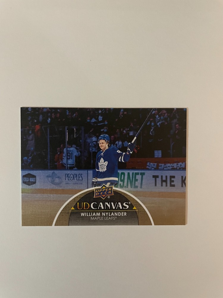 2021-22 Upper Deck Series 1 William Nylander UD Canvas C195 Hockey Card