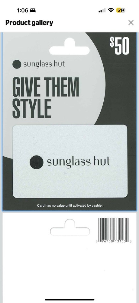 Gift Card Sunglass Hut-image