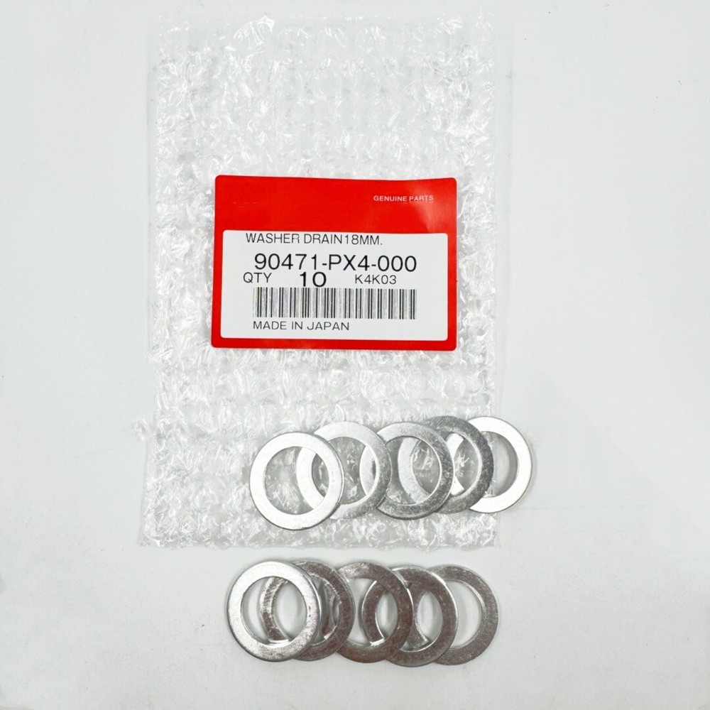 10PC 18MM TRANS DRAIN PLUG CRUSH WASHER GASKETS FOR HONDA/ACURA 90471-PX4-000