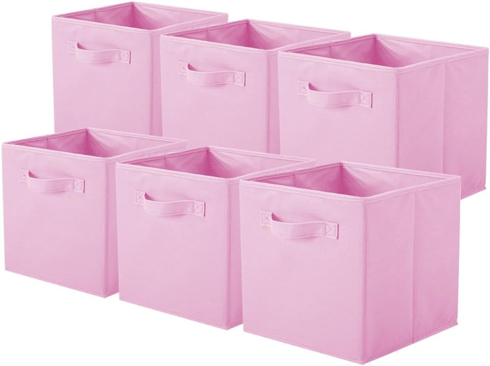 Storage Bins, Foldable Fabric Storage Cubes and Cloth Storage Organizer Drawer f