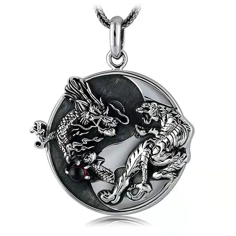 New Classic Fashion Trident Pendant Necklace for Men Simple High Quality Charm