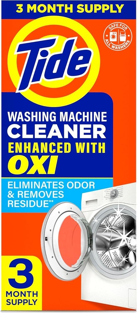 Washing Machine Cleaner by Tide, Washer Machine Cleaner  for3 Month SupLLY