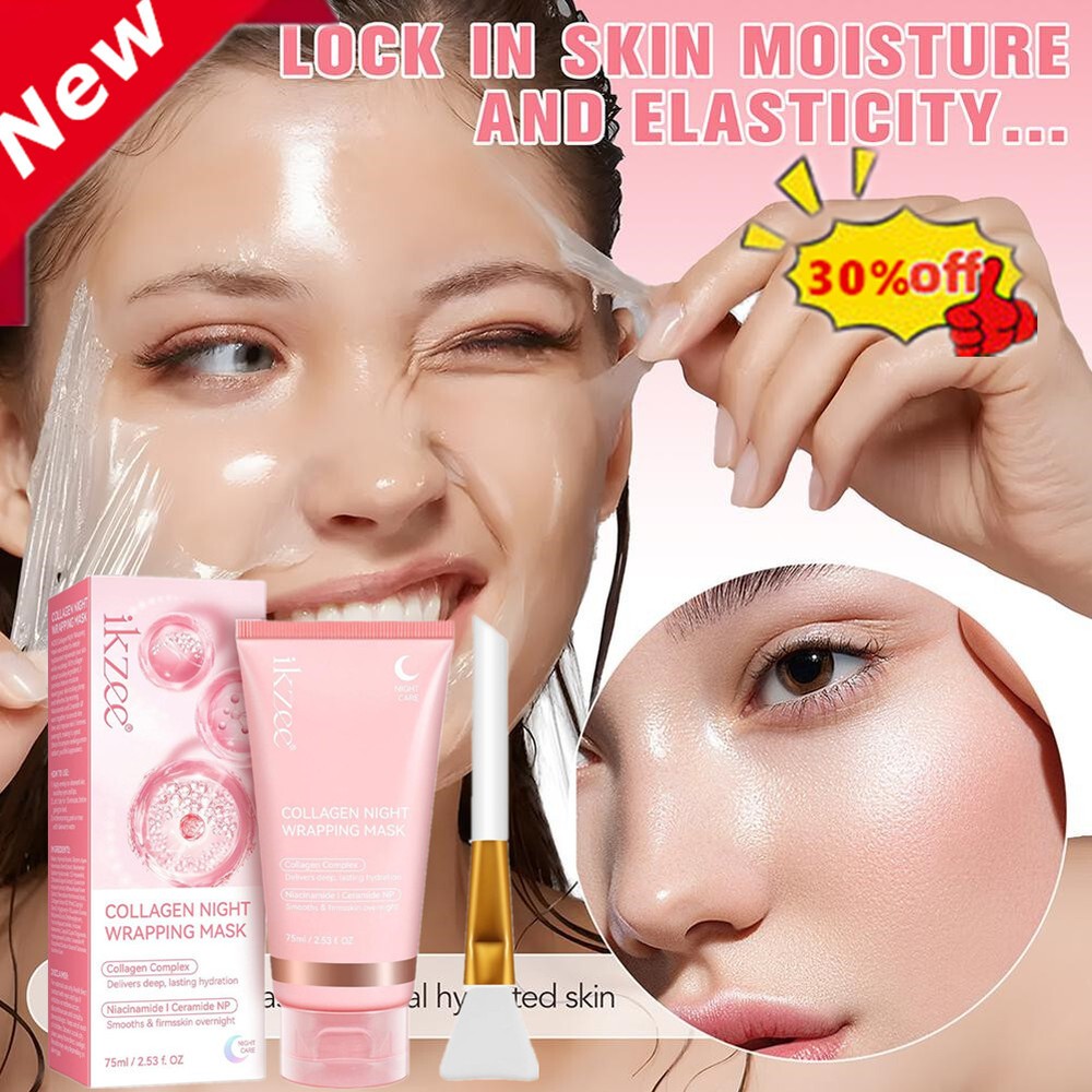 Collagen Night Wrapping Mask Overnight Wrapping Peel Off Natural Facial Ma sk