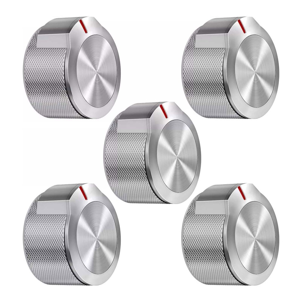 5pcs W11156487 Stove Knobs for Whirlpool Gas Range Burner AP6285576 Replacement