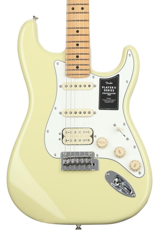 Fender Player II Stratocaster HSS Electric Guitar - Hialeah Yellow with Maple