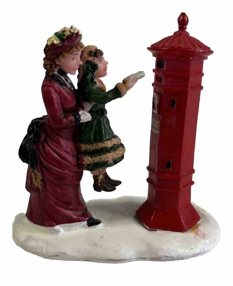 LEMAX Mother and Daughter Christmas Village Scene Letter to Santa Accessory 82506 INV119