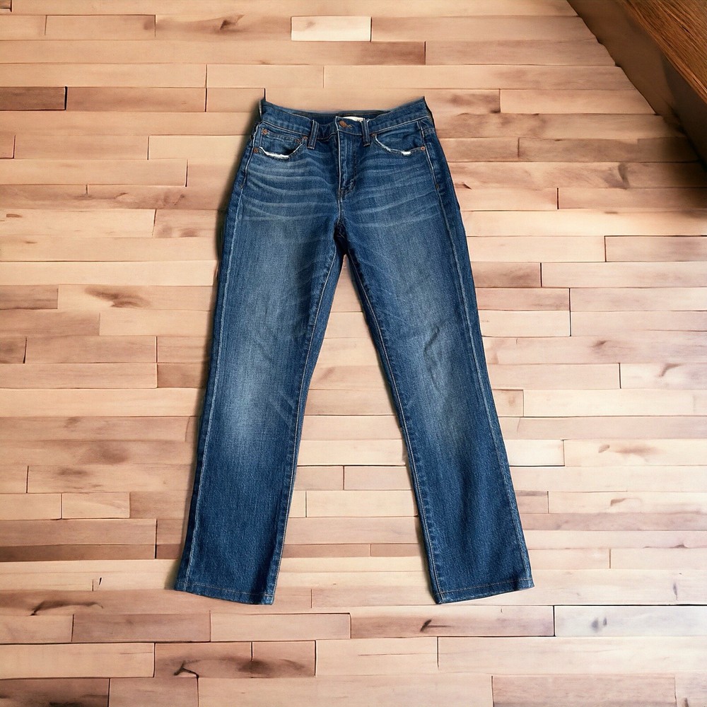 Madewell High-Rise Slim Boy Jean Milton Wash Women’s Size 24 Stretch Denim
