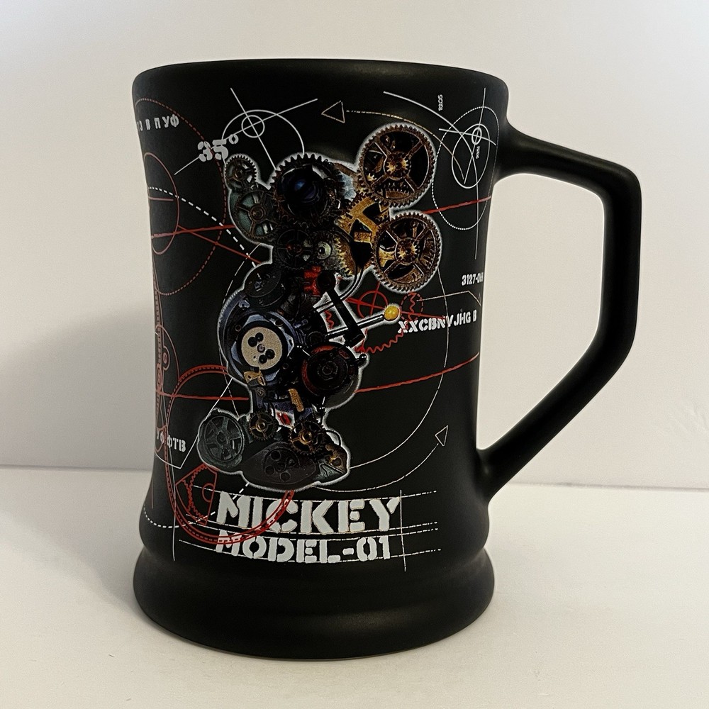 Disney Parks Mickey Mouse Model-01 Black Coffee Mug