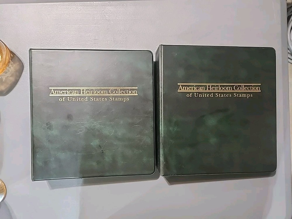 US Stamps - Mystic Heirloom Stamp Albums Vol I & II No Stamps All Pages!!!