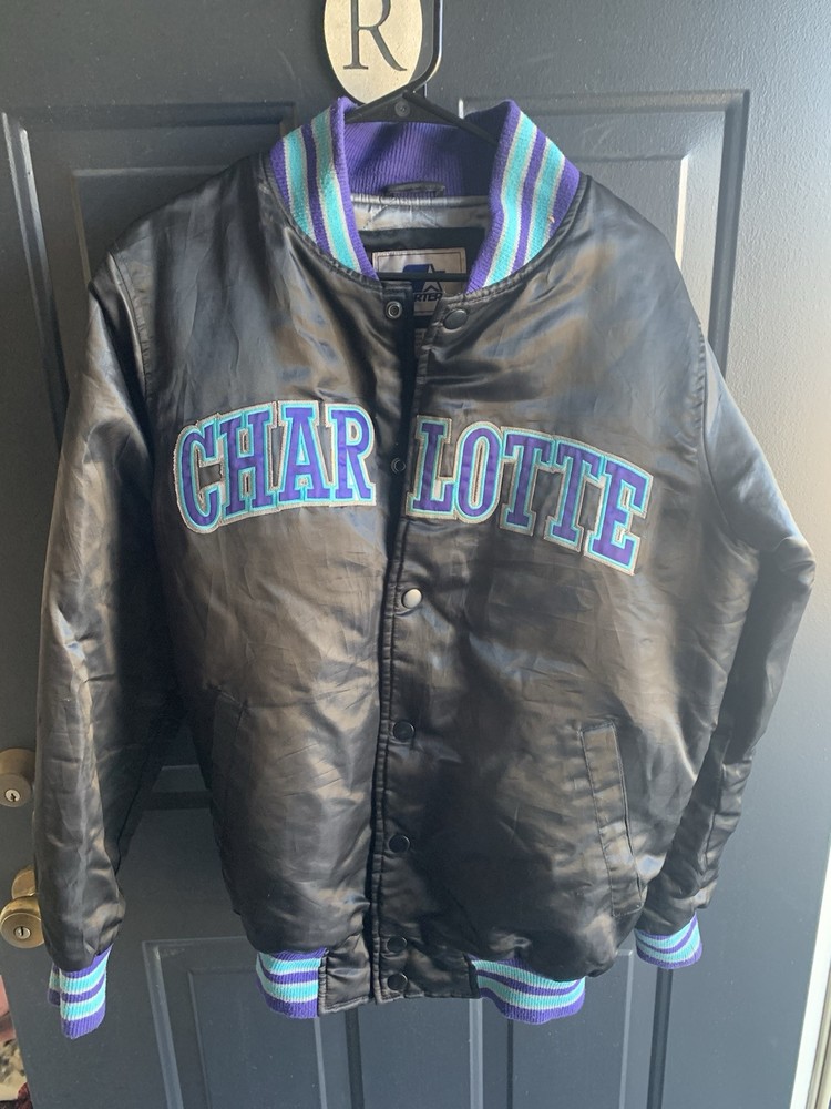 Charlotte Hornets Starter Bomber Jacket - Size Small for Men