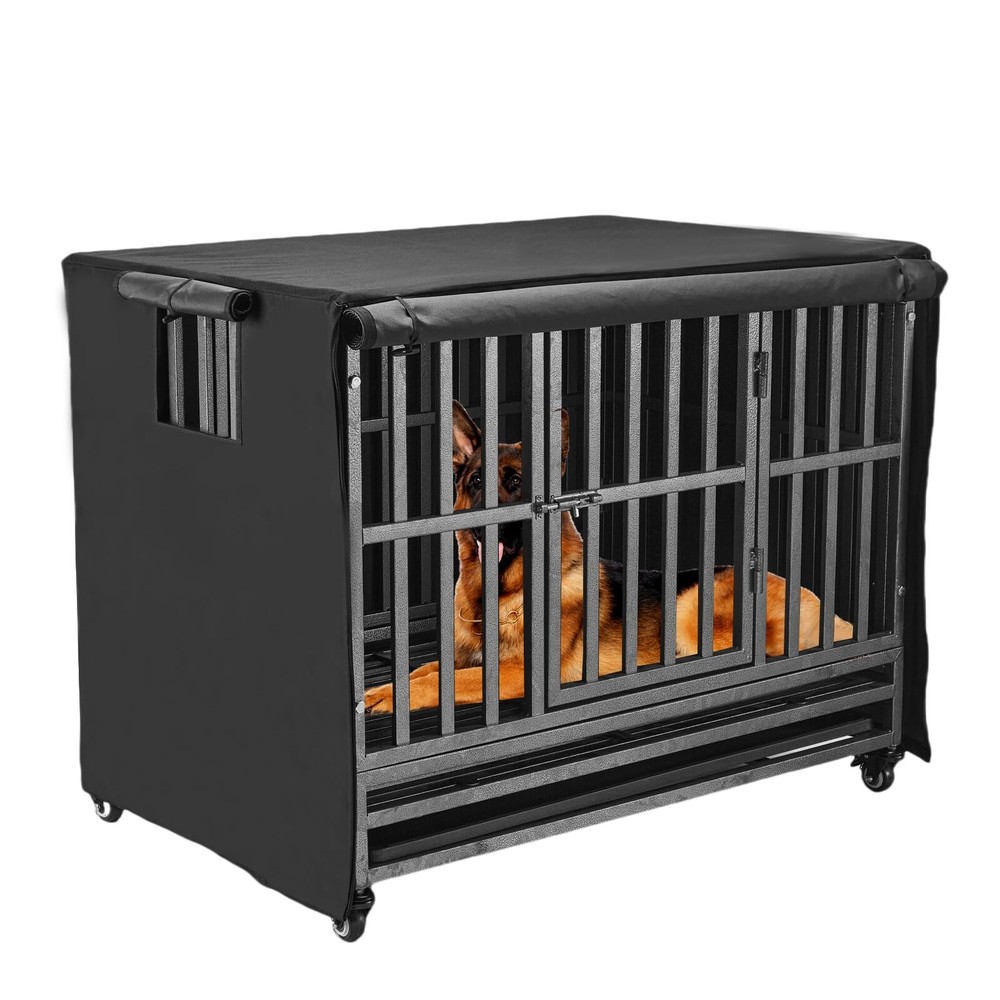 48 Inch Heavy Duty Dog Crate Covers Durable 600D Polyester Dog Kennel Cover W...